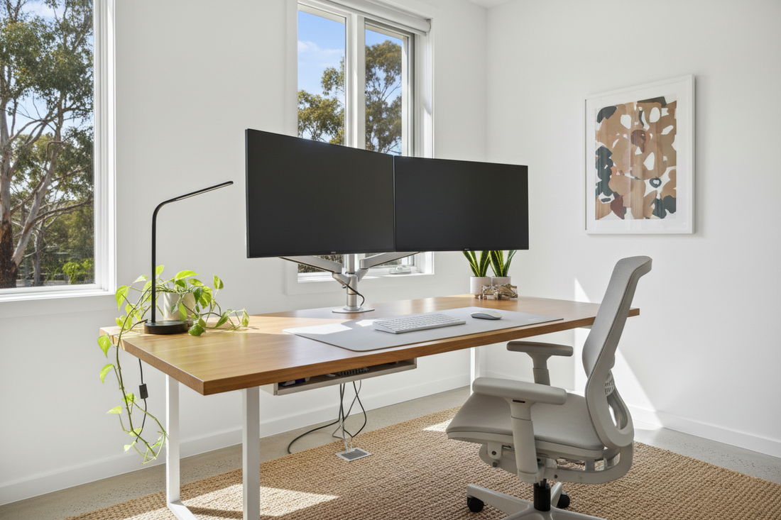 How to set up a dual monitor desk in Australia